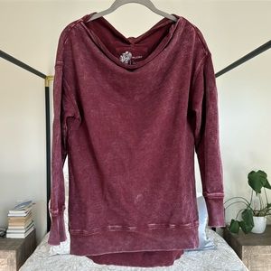 Pilcro Cowl Neck Sweatshirt
